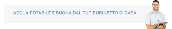 Acqua da bere dal rubinetto di Casa